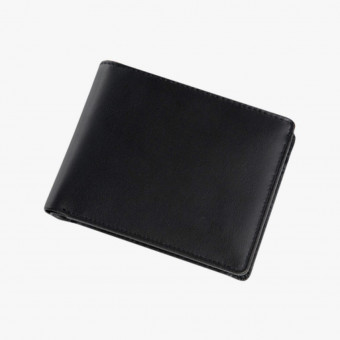 Black leather male wallet M