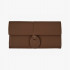 Brown leather male wallet XL