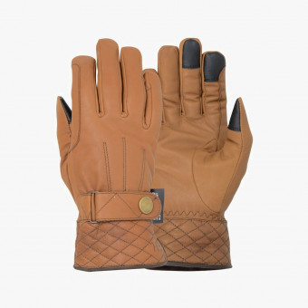 Brown Leather Male Gloves M