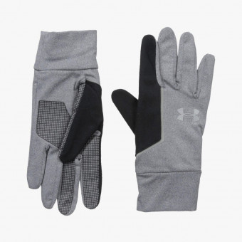 Gray Polyester Female Gloves M