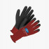 Red Synth Leather Unisex Gloves M