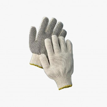 White Cotton Unisex Gloves XS