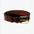 Brown leather female belt L