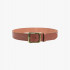 Brown leather male belt XL