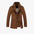 Brown cotton male coat L