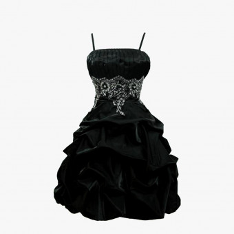 Black cotton dress M