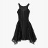 Black satin dress L