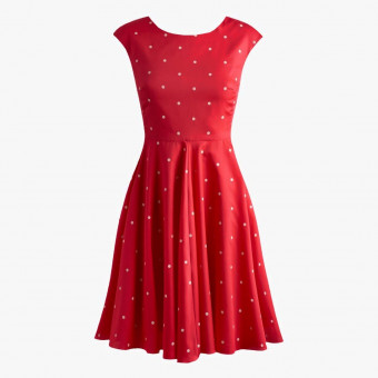 Red cotton dress M