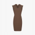 Brown cotton dress S