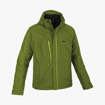 Green polyester unisex jacket S