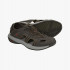 Dark brown silicone sandals 9