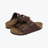 Dark brown leather sandals 9