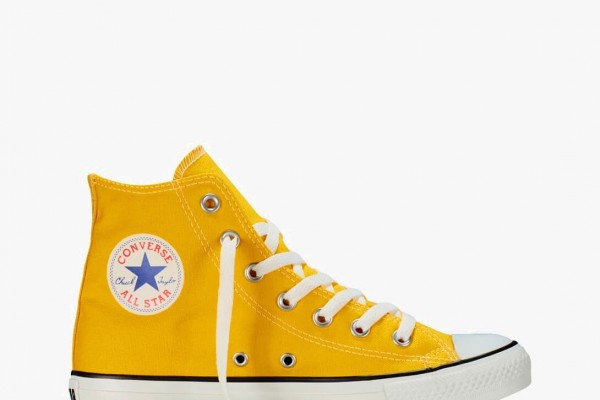 Yellow cotton <mark>sneakers</mark> 8