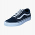 Dark blue synth leather sneakers 9.5