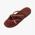 Dark brown leather sandals 10