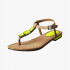 Yellow leather sandals 8