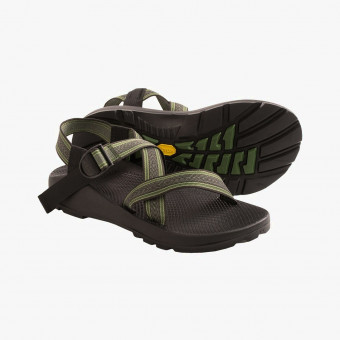 Dark green silicone sandals 7