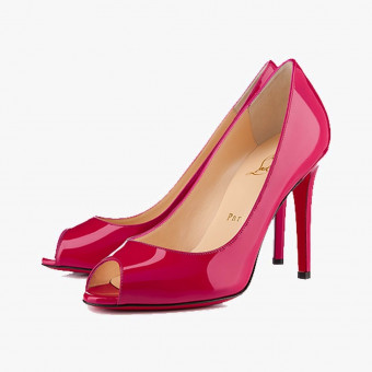 Pink polyester heels 10
