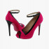Pink leather heels 7.5
