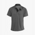 Dark gray polyester male t-shirt M