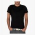 Black polyester male t-shirt L