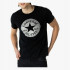Black polyester male t-shirt XL
